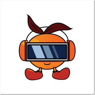 orange vr Posters and Art